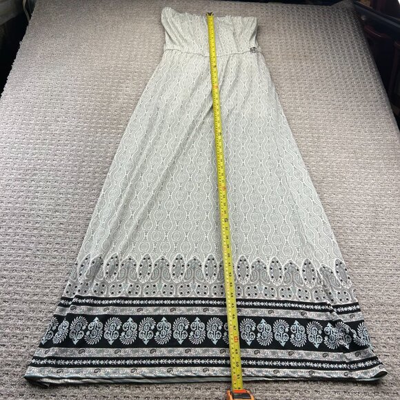 ARDENE Tube Dress Women Size XL Gray White Cocktail Party Formal Strapless - Picture 6 of 7